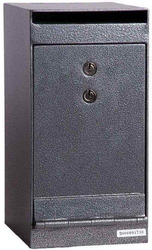 Hollon Safe 12” x 6” x 8” Drop Safe (Gray) - HDS-01K