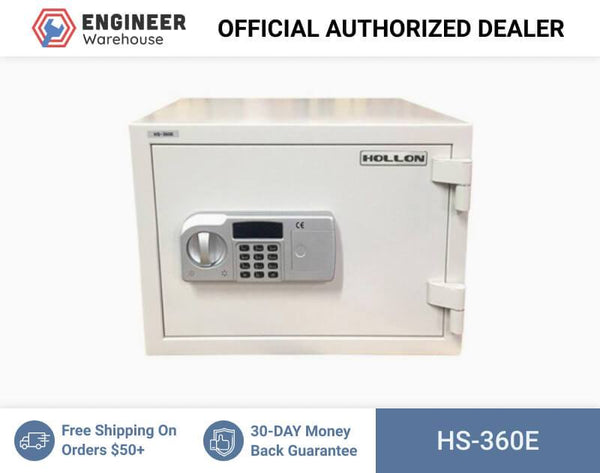 Hollon Safe 13 3/4” x 19 1/4” x 16 3/4” 2 Hour Home Safe (White) - HS-360E