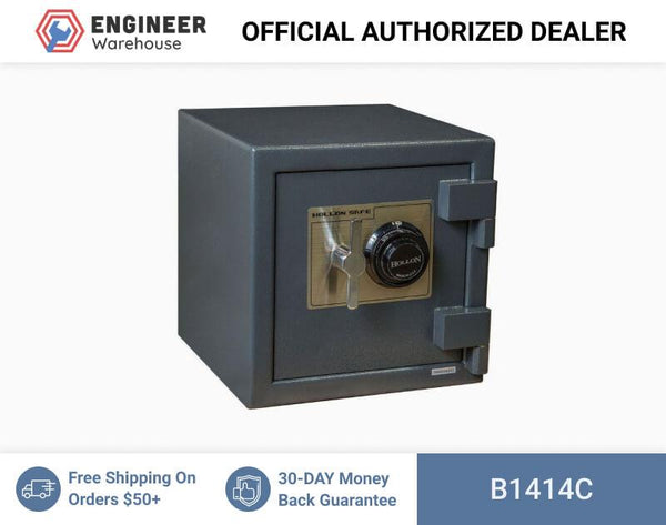 Hollon Safe 14" x 14" x 14" B-Rated Cash Safe (Gray) - B1414C