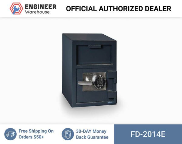 Hollon Safe 20 1/4" x 14" x 14" Depository Safe (Gray) - FD-2014E