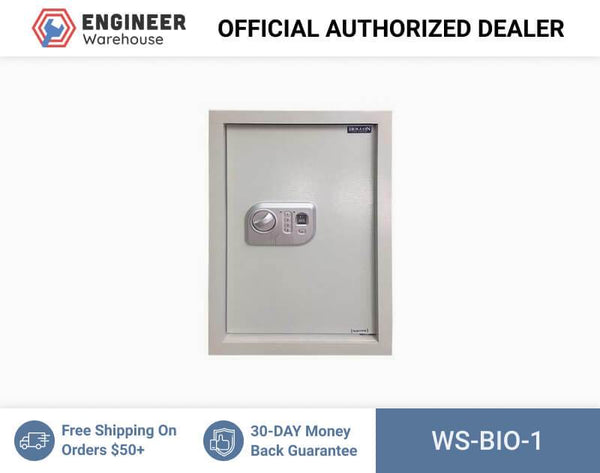 Hollon Safe 22" x 16" x 4" Biometric Wall Safe (White) - WS-BIO-1