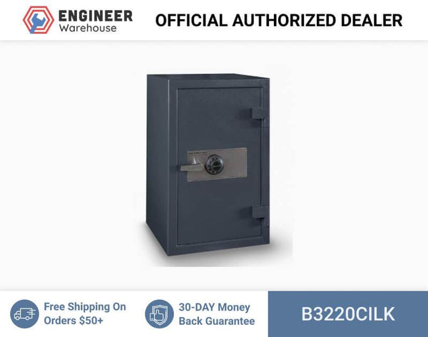 Hollon Safe 32" x 20" x 20" B-Rated Cash Safe (Gray) - B3220CILK