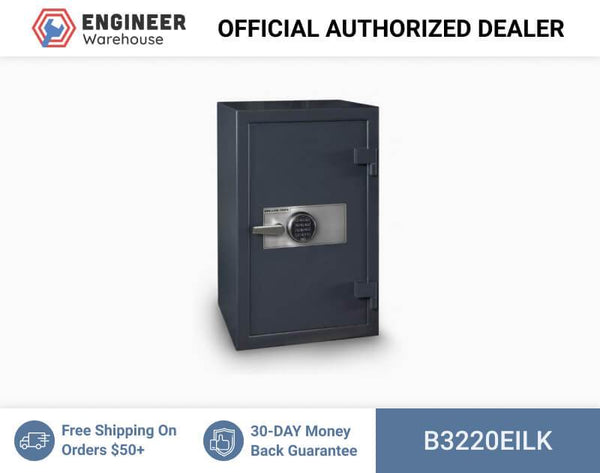 Hollon Safe 32" x 20" x 20" B-Rated Cash Safe (Gray) - B3220EILK