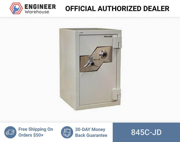 Hollon Safe 33 1/4" x 21 1/8” x 22 1/2” Jewelry Safe (White) - 845C-JD
