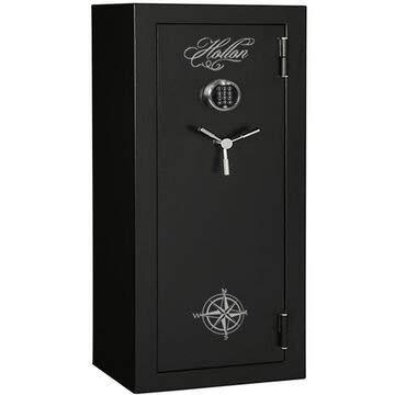 Hollon Safe 55"H x 24"W x 18“D Hunter Series Gun Safe (Black) - HGS-16E