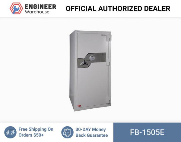 Hollon Safe Oyster Series 59 1/2" x 28" x 29" Fire and Burglary Safe (White) - FB-1505E