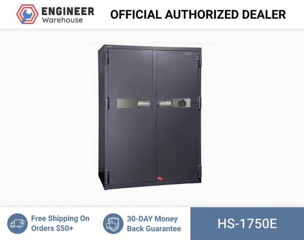 Hollon Safe 63 1/2” x 45 2/7” x 25” 2 Hour Office Safe (Gray) - HS-1750E