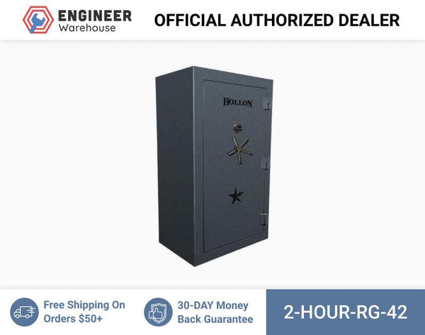 Hollon Safe 72 x 42 x 28 Republic Gun Safe Series (Charcoal) - 2 HOUR RG-42