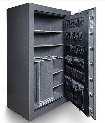 Hollon Safe 72 x 45 x 28 Black Hawk Gun Safe Series (Hammered Gray) - 90 MIN BHS-45