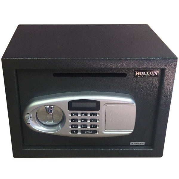 Hollon Safe 9 7/8" x 13 3/4" x 9 3/4" Drop Slot Safe (Gray) - DP25EL