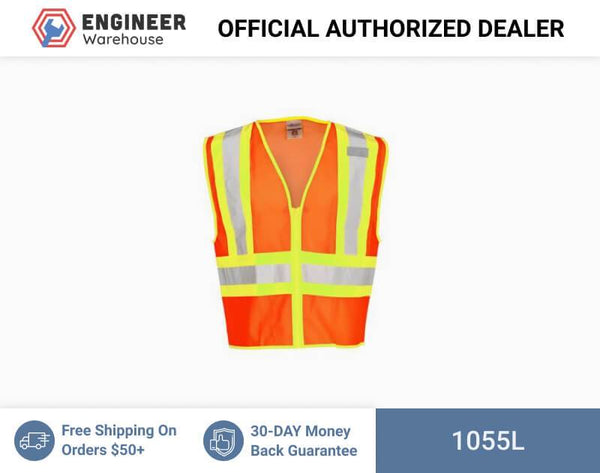 ML Kishigo Class 2 Contrasting Mesh Vest Large (Orange) - 1055L