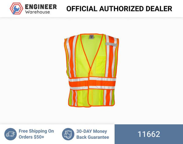 ML Kishigo Class 2 4-Season Adjustable Mesh Vest 2XLarge (Lime) - 11662