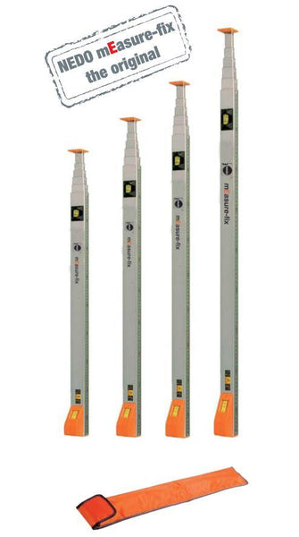 Nedo Measure-Fix Compact 10 21" to 78" Telescopic Measuring Stick - F280113-185