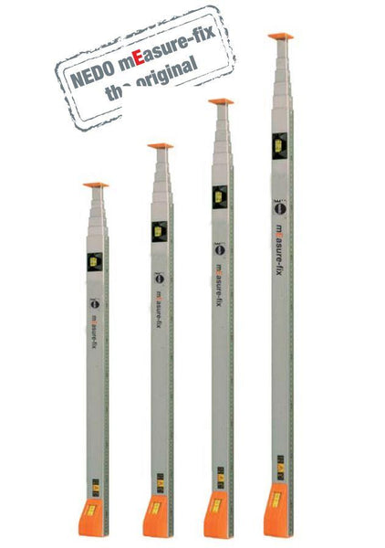 Nedo Measure-Fix Compact 10 43" to 196" Telescopic Measuring Stick - F580115-185