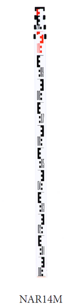 Northwest Instrument 4 Meter Metric Aluminum Rod - 4-Section Telescopic - NAR14M