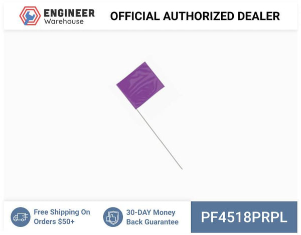 Smi-Carr - PVC Flag 4x5x18 1000 Purple - PF4518PRPL