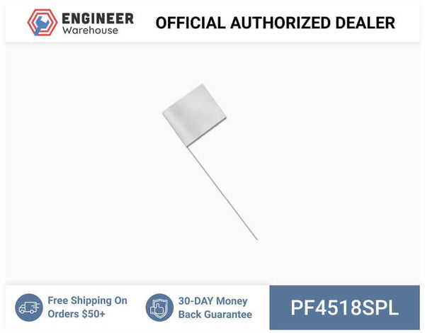 Smi-Carr - PVC Flag 4x5x18 1000 Silver - PF4518SPL