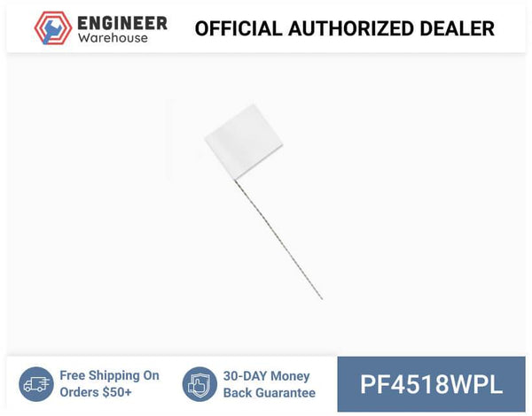 Smi-Carr - PVC Flag 4x5x18 1000 White - PF4518WPL
