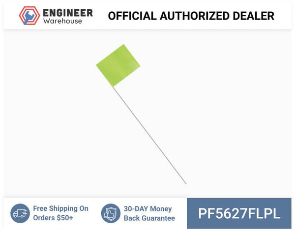 Smi-Carr - PVC Flag 5x6x27 1000 Flo Lime - PF5627FLPL