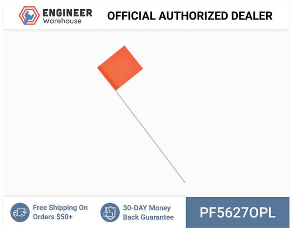 Smi-Carr - PVC Flag 5x6x27 1000 Orange - PF5627OPL
