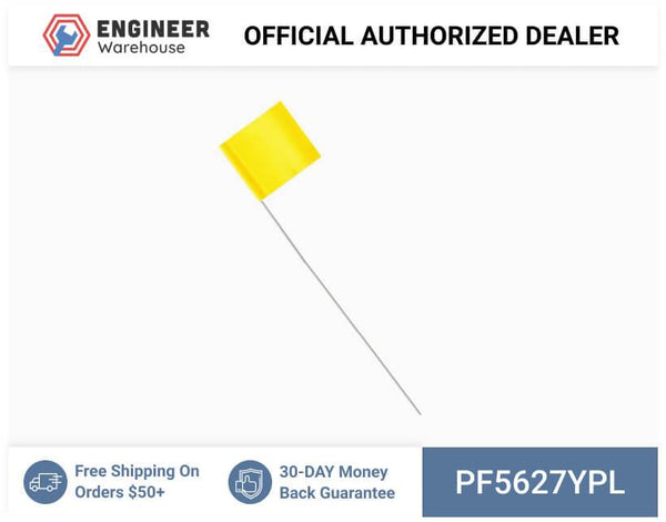 Smi-Carr - PVC Flag 5x6x27 1000 Yellow - PF5627YPL