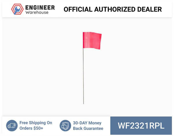 Smi-Carr - Wire Flag 2.5x3.5x21 1000 Red - WF2321RPL