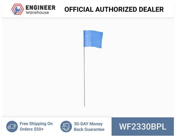 Smi-Carr - Wire Flag 2.5x3.5x30 1000 Blue - WF2330BPL