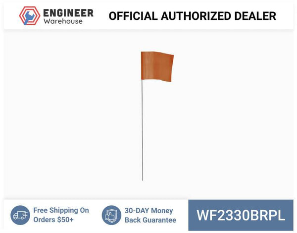 Smi-Carr - Wire Flag 2.5x3.5x30 1000 Brown - WF2330BRPL