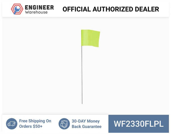 Smi-Carr - Wire Flag 2.5x3.5x30 1000 Flo Lime - WF2330FLPL