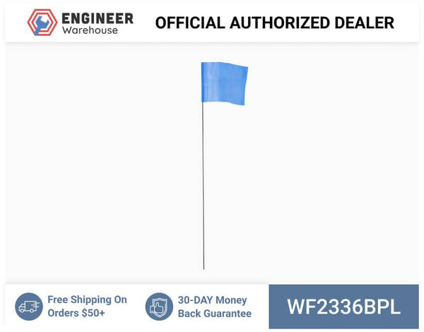 Smi-Carr - Wire Flag 2.5x3.5x36 1000 Blue - WF2336BPL