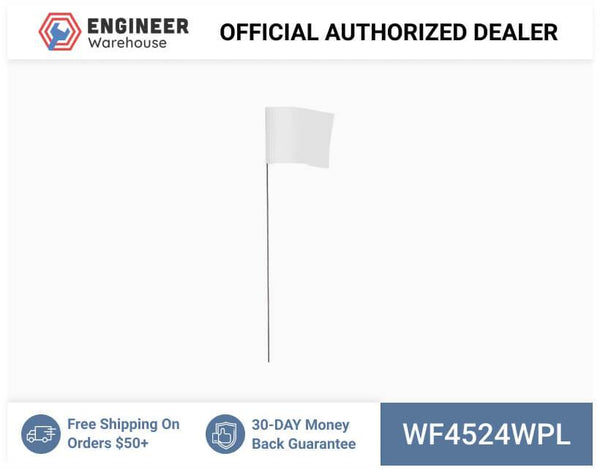 Smi-Carr - Wire Flag 4x5x24 1000 White - WF4524WPL