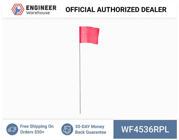 Smi-Carr - Wire Flag 4x5x36 1000 Red - WF4536RPL