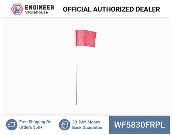 Smi-Carr - Wire Flag 5x8x30 1000 Flo Red - WF5830FRPL