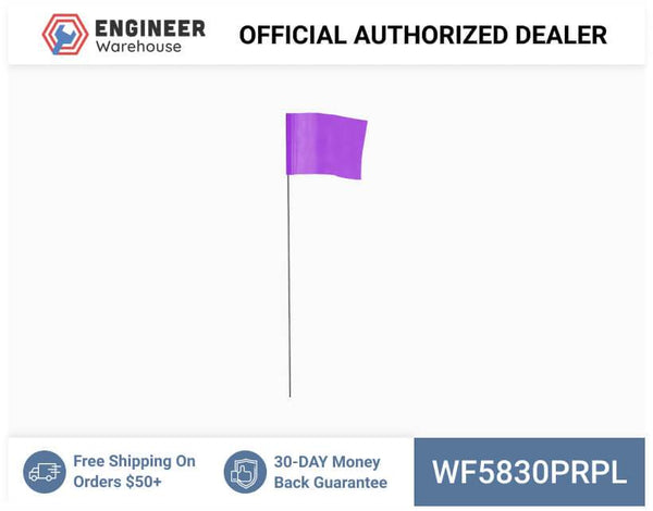 Smi-Carr - Wire Flag 5x8x30 1000 Purple - WF5830PRPL
