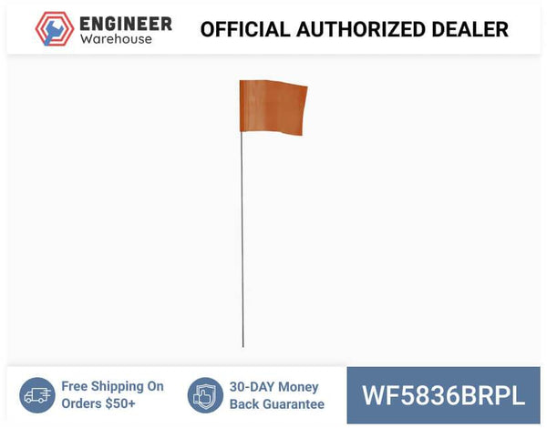 Smi-Carr - Wire Flag 5x8x36 1000 Brown - WF5836BRPL