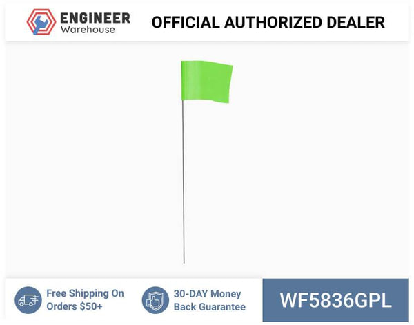 Smi-Carr - Wire Flag 5x8x36 1000 Green - WF5836GPL