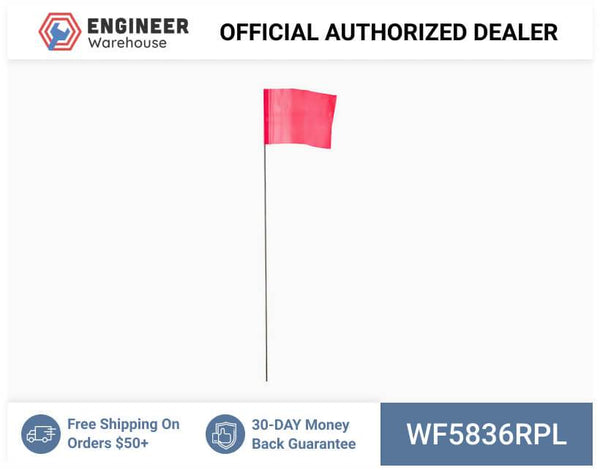 Smi-Carr - Wire Flag 5x8x36 1000 Red - WF5836RPL