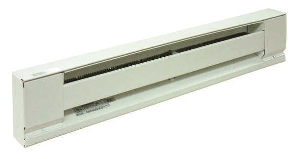 TPI 48" Blank Section for Commercial Baseboard (Ivory) - BBS048A