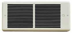 TPI 1000/750W 240/208V 4300 Series Low Profile Fan Forced Wall Heater - 2 Pole Thermostat - White w/ box - HF4810T2RPW