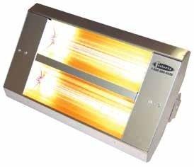 TPI 2-Lamp 7.3KW 480V 60 Asymmetrical Mul-T-Mount Infrared Heater w/ Stainless Steel Housing - 462A60THSS480V