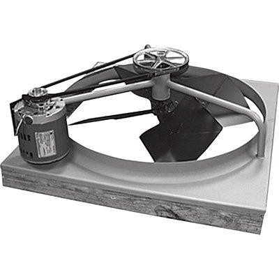 TPI 1/3 HP 2 SPEED 36" Belt Drive Fan with No Joist Cut Shutter - BD362WHS