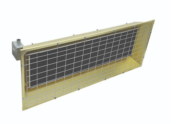 TPI 9.50 KW 240V FSS Series Heavy Duty Flat Panel Emitter Electric Overhead Infrared Heater - FSS95243