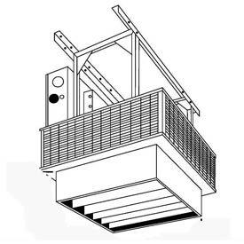 TPI Downflow Unit Heater Linear Louvered Diffuser 25-50KW Models - D1612