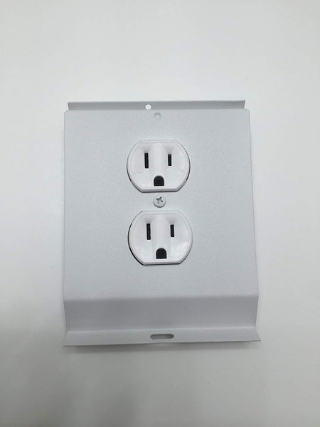TPI Receptacle Section for Mounted Baseboard (White) - BDR115W