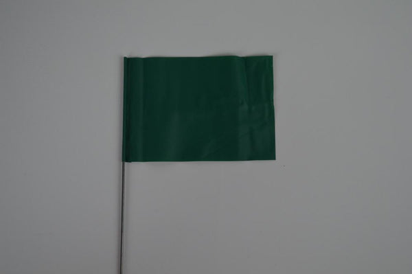 Trinity Tape Marking Flags - Green - 2"x3" - 21" wire - 2321G