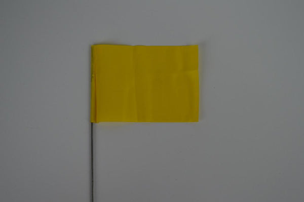 Trinity Tape Marking Flags - Yellow - 2"x3" - 21" wire - 2321Y