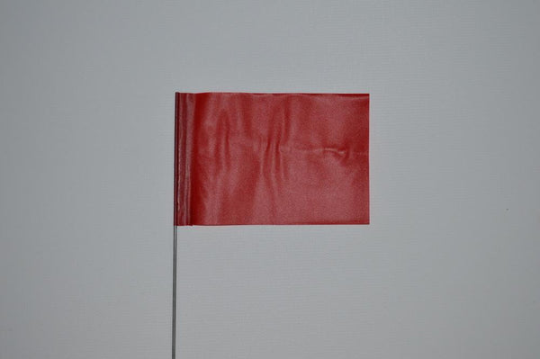 Trinity Tape Marking Flags - Red - 4" x 5" - 30" wire - 4530R