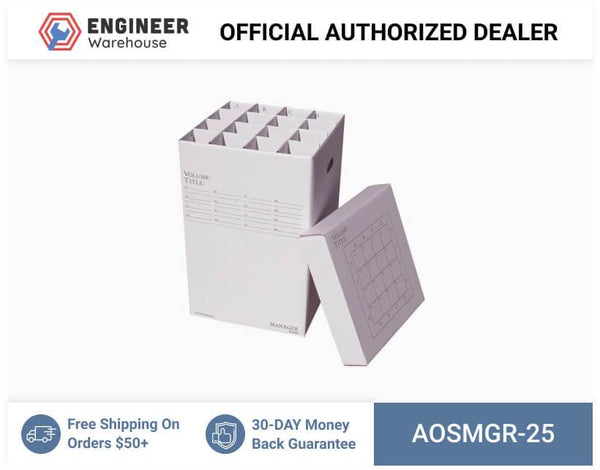 AOS 24" Manager Rolled Document Storage (16 4" x 4" Slots) - MGR-25
