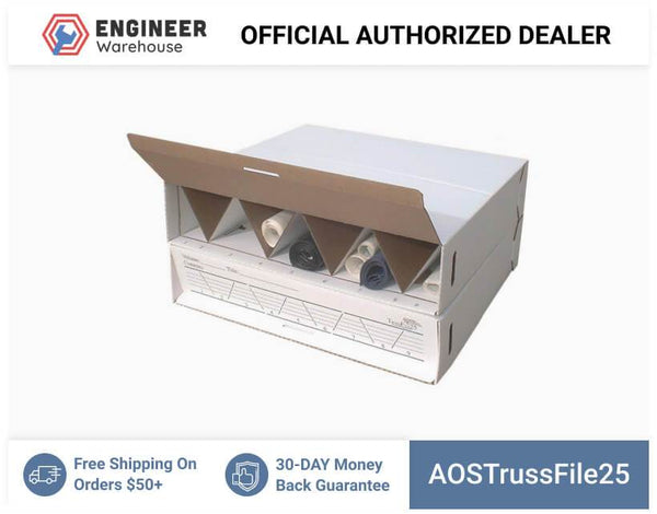 AOS 24" Modular Stackable Blueprint Roll File Storage - TrussFile25
