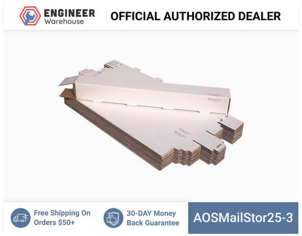 AOS 3" x 3" x 25" Self-Locking Mailer and Storage Tube - MailStor25-3